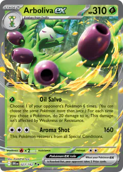 Arboliva ex Double Rare card from Destined Rivals