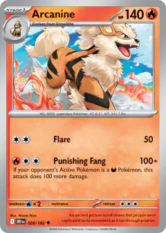 Arcanine Uncommon card from Destined Rivals