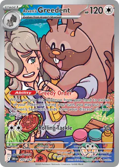 Arven's Greedent Illustration Rare card from Destined Rivals