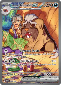 Arven's Mabosstiff ex Special Illustration Rare card from Destined Rivals