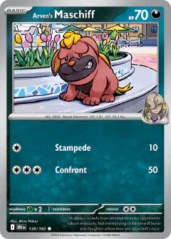 Arven's Maschiff Common card from Destined Rivals