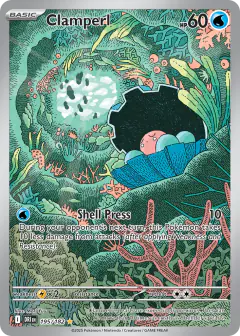 Clamperl Illustration Rare card from Destined Rivals