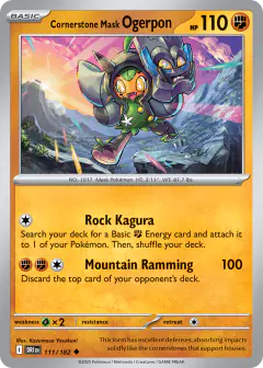 Cornerstone Mask Ogerpon Uncommon card from Destined Rivals