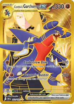 Cynthia's Garchomp ex Hyper Rare card from Destined Rivals