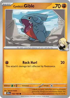 Cynthia's Gible Common card from Destined Rivals