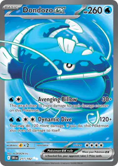 Dondozo ex Ultra Rare card from Destined Rivals