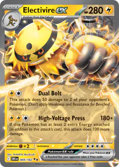 Electivire ex Double Rare card from Destined Rivals