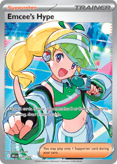 Emcee's Hype Ultra Rare card from Destined Rivals