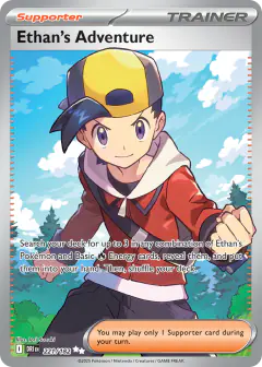 Ethan's Adventure Ultra Rare card from Destined Rivals