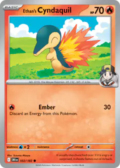 Ethan's Cyndaquil Common card from Destined Rivals