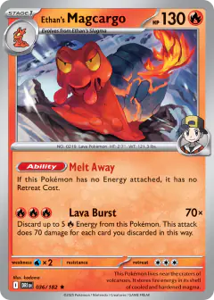 Ethan's Magcargo Rare card from Destined Rivals