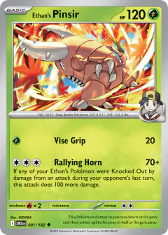 Ethan's Pinsir Uncommon card from Destined Rivals