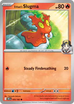Ethan's Slugma Common card from Destined Rivals