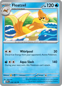 Floatzel Uncommon card from Destined Rivals