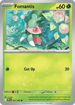 Fomantis Common card from Destined Rivals