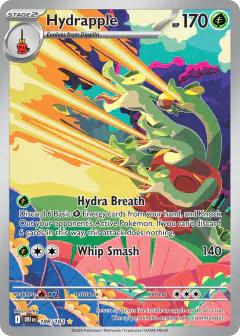 Hydrapple Illustration Rare card from Destined Rivals