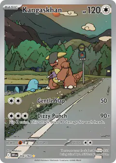 Kangaskhan Illustration Rare card from Destined Rivals
