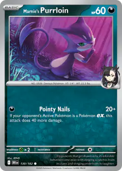 Marnie's Purrloin Common card from Destined Rivals
