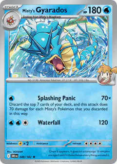Misty's Gyarados Rare card from Destined Rivals