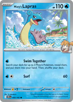 Misty's Lapras Common card from Destined Rivals