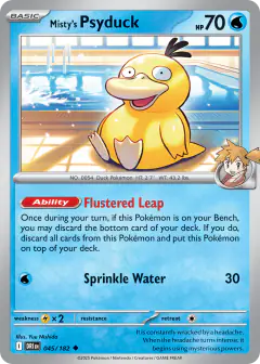Misty's Psyduck Uncommon card from Destined Rivals