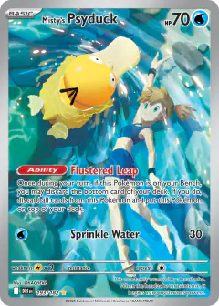 Misty's Psyduck Illustration Rare card from Destined Rivals