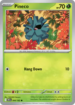 Pineco Common card from Destined Rivals