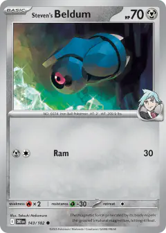Steven's Beldum Common card from Destined Rivals