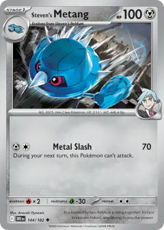 Steven's Metang Uncommon card from Destined Rivals