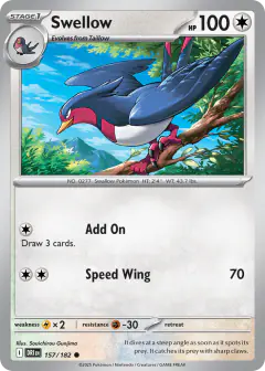 Swellow Common card from Destined Rivals
