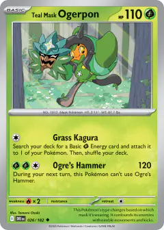 Teal Mask Ogerpon Uncommon card from Destined Rivals
