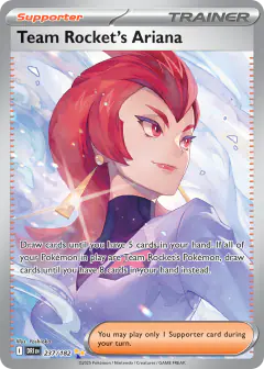 Team Rocket's Ariana Special Illustration Rare card from Destined Rivals