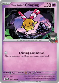 Team Rocket's Chingling Common card from Destined Rivals