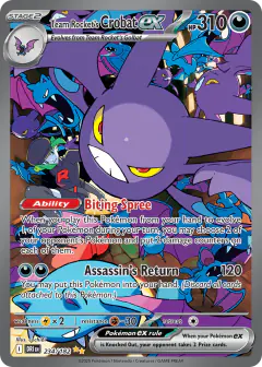 Team Rocket's Crobat ex Special Illustration Rare card from Destined Rivals