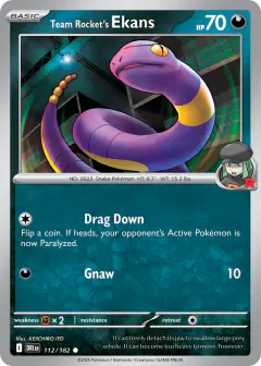 Team Rocket's Ekans Common card from Destined Rivals