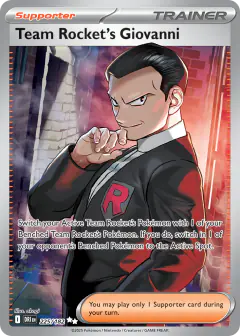 Team Rocket's Giovanni Ultra Rare card from Destined Rivals