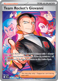 Team Rocket's Giovanni Special Illustration Rare card from Destined Rivals
