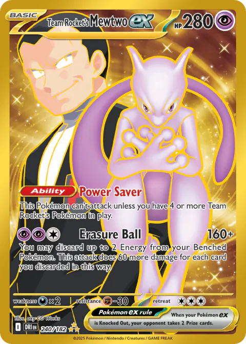 Team Rocket's Mewtwo ex Hyper Rare