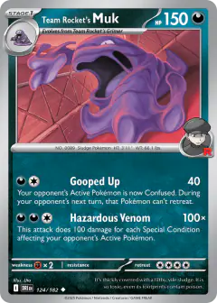 Team Rocket's Muk Uncommon card from Destined Rivals