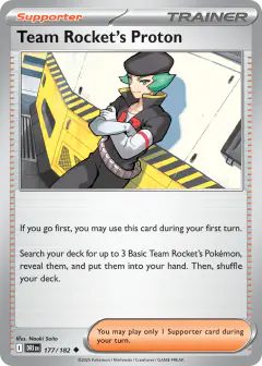 Team Rocket's Proton Uncommon card from Destined Rivals