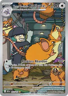 Team Rocket's Raticate Illustration Rare card from Destined Rivals