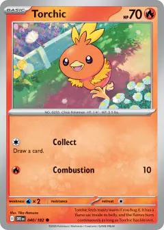 Torchic Common card from Destined Rivals