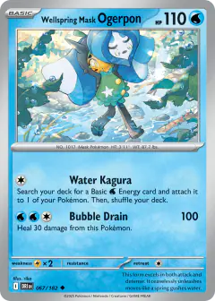 Wellspring Mask Ogerpon Uncommon card from Destined Rivals