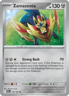 Zamazenta Rare card from Destined Rivals