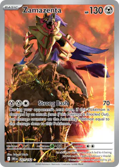 Zamazenta Illustration Rare card from Destined Rivals