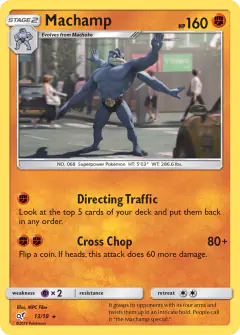Machamp Rare card from Detective Pikachu
