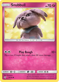 Snubbull Common card from Detective Pikachu