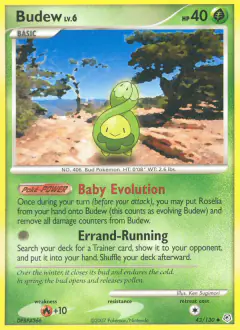 Budew Uncommon card from Diamond & Pearl Base