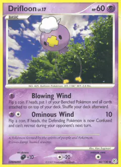 Drifloon Uncommon card from Diamond & Pearl Base
