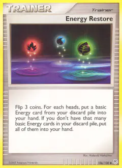 Energy Restore Uncommon card from Diamond & Pearl Base